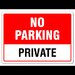 No parking private